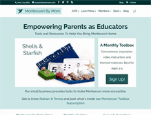 Tablet Screenshot of montessoribymom.com